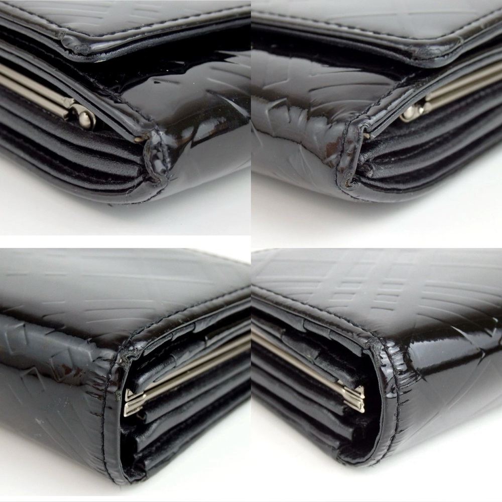 BURBERRY Nova Check Patent Leather Kisslock Long Wallet ๐ - Picture 12 of 12